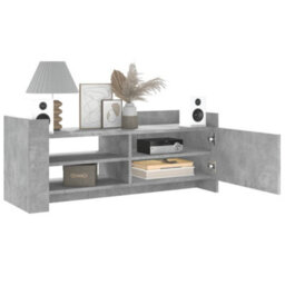 Berkfield Tv Cabinet Concrete Grey 100X35X40 Cm Engineered Wood - thumbnail 3
