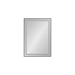 Royal Bathrooms Oslo 500 X 700mm Black Led Framed Rectangle Bathroom Led Mirror With Demister Pad & Touch Sensor - thumbnail 4