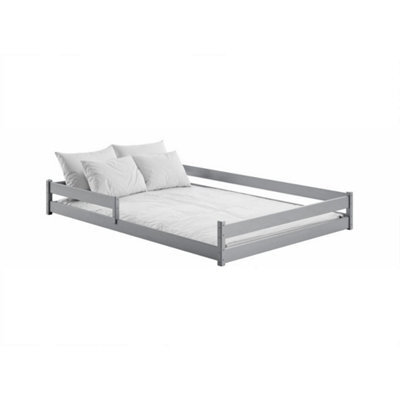 Arte Grey Fini Eu Double Bed W147Cm X H29Cm X D208Cm - Montessori-Optimised Urban Elegance - image 1