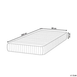 Beliani Memory Foam Pocket Spring Mattress Delightful H3/4 Firm 80 X 200 Cm (Eu Small Single) - thumbnail 3
