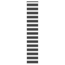 Berkfield Modern Zebra Blind Black 45X200 Cm Fabric Width 40.9 Cm Polyester - thumbnail 2