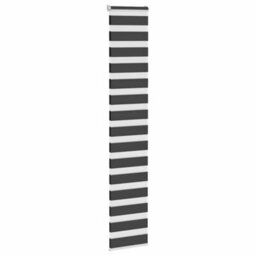 Berkfield Modern Zebra Blind Black 45X200 Cm Fabric Width 40.9 Cm Polyester - thumbnail 3