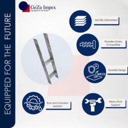 Gezu Impex Heavy Duty Fence Pergola Post Hot Dip Galvanised Concrete Support  - 116 X 116 X 600 mm (Pack Of 8) - thumbnail 7