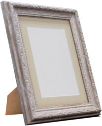 Frames By Post Shabby Chic Distressed Wood With Light Grey Mount For Image Size 7 X 5 Inch - thumbnail 3