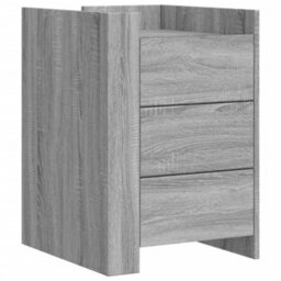 Berkfield Bedside Cabinet Grey Sonoma 45X50X65 Cm Engineered Wood - thumbnail 2