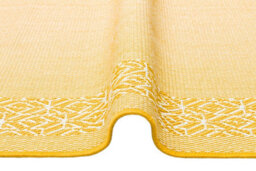 Yellow Bordered Modern Easy To Clean Rug For Dining Room-160Cm X 230Cm - thumbnail 4