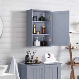 Gray Bathroom Wall Medicine Cabinet - thumbnail 5