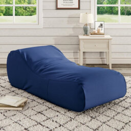 Living And Home Blue Comfy Floor Chair Bed Lounger W 1800 X D 800 X H 650 mm - thumbnail 2