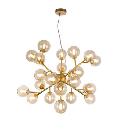 Luminosa Lighting Luminosa Dallas Ceiling Pendant Lamp Gold, 24 Light, G9 - image 1