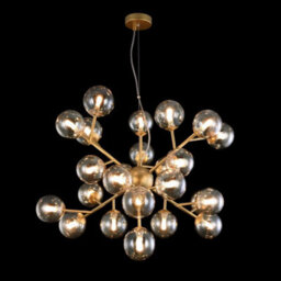 Luminosa Lighting Luminosa Dallas Ceiling Pendant Lamp Gold, 24 Light, G9 - thumbnail 2