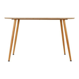 Seconique Barley Dining Table - L70 X W120 X H76 Cm - Oak Veneer/oak Effect - thumbnail 3