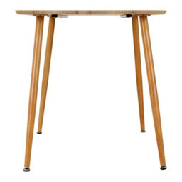 Seconique Barley Dining Table - L70 X W120 X H76 Cm - Oak Veneer/oak Effect - thumbnail 4