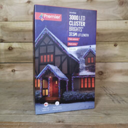 3000 Led 37.2M Premier Christmas Outdoor Cluster Timer Lights In Multicoloured - thumbnail 6
