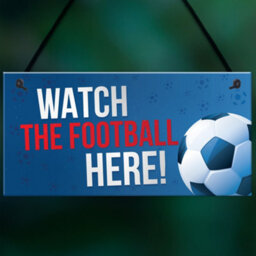 Red Ocean Watch Football Here Pub Bar Man Cave World Cup Sign Gifts For Men Dad Grandad Birthday Gift - thumbnail 5