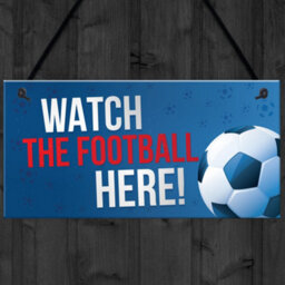 Red Ocean Watch Football Here Pub Bar Man Cave World Cup Sign Gifts For Men Dad Grandad Birthday Gift - thumbnail 4