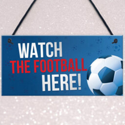 Red Ocean Watch Football Here Pub Bar Man Cave World Cup Sign Gifts For Men Dad Grandad Birthday Gift - thumbnail 3