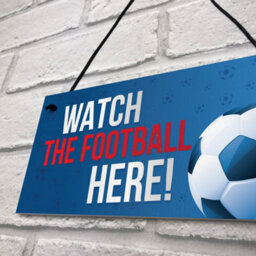 Red Ocean Watch Football Here Pub Bar Man Cave World Cup Sign Gifts For Men Dad Grandad Birthday Gift - thumbnail 7