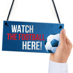 Red Ocean Watch Football Here Pub Bar Man Cave World Cup Sign Gifts For Men Dad Grandad Birthday Gift - thumbnail 6