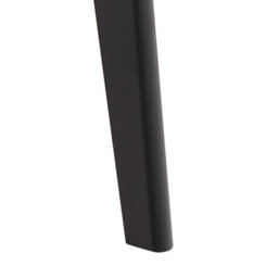 Furniture To Go Roxby Round Dining Table In Matt Black 120X76Cm - thumbnail 7