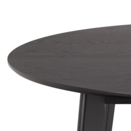 Furniture To Go Roxby Round Dining Table In Matt Black 120X76Cm - thumbnail 4
