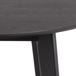 Furniture To Go Roxby Round Dining Table In Matt Black 120X76Cm - thumbnail 6