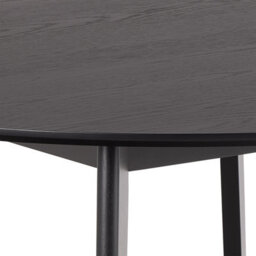 Furniture To Go Roxby Round Dining Table In Matt Black 120X76Cm - thumbnail 5
