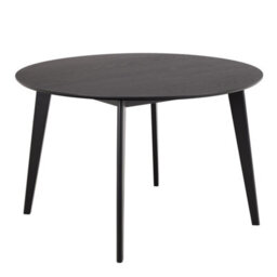 Furniture To Go Roxby Round Dining Table In Matt Black 120X76Cm - thumbnail 1