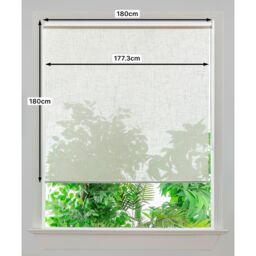 GoodHome Emini Corded Natural Sheer Roller Blind (W)180Cm (L)180Cm - thumbnail 7