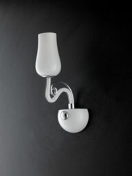 Luminosa Lighting Luminosa Angel Wall Lamp With Glass Shades White 13X35X22Cm - thumbnail 2