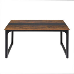 Levede Dining Table 4-6 Seater Retro Kitchen Adjustable Foot For Home,walnut - thumbnail 3