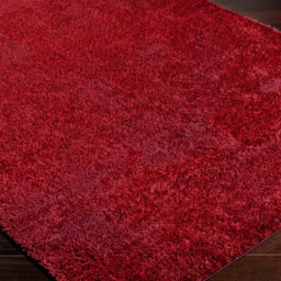 Livabliss Cloudy Shaggy-Solid Color Red Plush Soft Pile Living Bedroom Rug 160 X 213 Cm Easy Care, Non Shedding - thumbnail 6