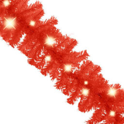 Walplus Christmas Garland With Led Lights 10 M Red - thumbnail 4