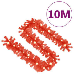 Walplus Christmas Garland With Led Lights 10 M Red - thumbnail 7