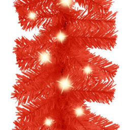 Walplus Christmas Garland With Led Lights 10 M Red - thumbnail 3