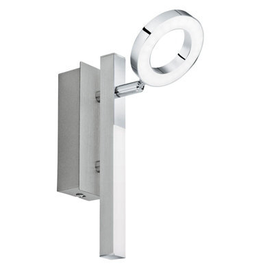 Stylish Wall Spot Light With Led Bulbs In Aluminium And Chrome Finish - image 1