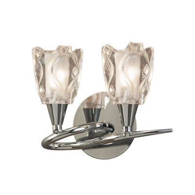 Luminosa Lighting Luminosa Amel Wall Lamp Switched 2 Light L1/sgu10, Polished Chrome - image 1
