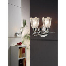 Luminosa Lighting Luminosa Amel Wall Lamp Switched 2 Light L1/sgu10, Polished Chrome - thumbnail 3