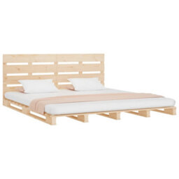 Berkfield Bed Frame 160X200 Cm Solid Wood Pine - thumbnail 4