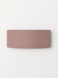 Valuelights Vincent Dusky Pink Curved Ceramic Up/down Flush Wall Sconce Light - thumbnail 4