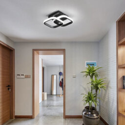 Pheashine Ceiling Lights ,modern Square Led Ceiling Light,22W Black, 6500K Cool White For Bedroom, Kitchen Or Study Room - thumbnail 6