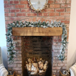 Samuel Alexander 25Cm X 270Cm 9Ft Kaemingk Luxury Green Christmas Imperial Garland Snowflocked - thumbnail 8