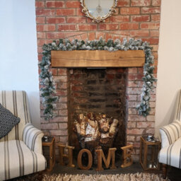 Samuel Alexander 25Cm X 270Cm 9Ft Kaemingk Luxury Green Christmas Imperial Garland Snowflocked - thumbnail 3
