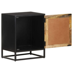 Berkfield Bedside Cabinet 40X30X50 Cm Rough Mango Wood - thumbnail 3