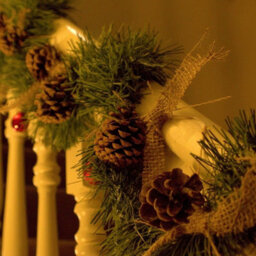 Urbn-Living Urbnliving 270Cm 2 Pcs Realistic Christmas Garland Green Leaf Fireplace Door Stairs Wreath Decor - thumbnail 3