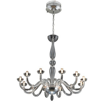 Luminosa Lighting Luminosa Volary Multi Arm Chandeliers Clear Crystal