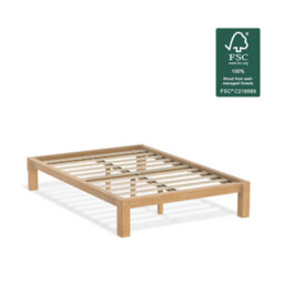 Flexispot Maple King Size Solid Wood Bed Frame With Japanese Joinery, 150 X 200 Cm - thumbnail 9