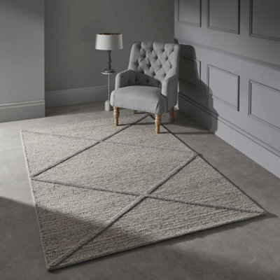 Melrose Hand Tufted New Zealand Wool Line Design Indoor Large Area Rug 160/230Cm - image 1