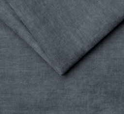 Furniturebox Uk Bernie Blue Chenille Fabric Footstool - thumbnail 6