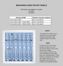 Tyrone Textiles Floral Design Net Lace Curtain Jardiniere With Elevated Base 508Cm Width X 137Cm Drop - thumbnail 3