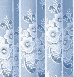 Tyrone Textiles Floral Design Net Lace Curtain Jardiniere With Elevated Base 508Cm Width X 137Cm Drop - thumbnail 2